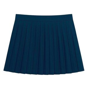 ABERCROMBIE & FITCH Navy Pleated Skort Mini Skirt, Size XL - NWT